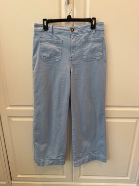 Loft Palmer Wide Leg Twill Pants